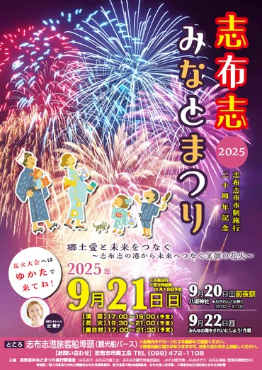 志布志みなとまつり花火大会(鹿児島県志布志市)