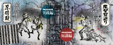 忍術書「万川集海」。忍の心得を学び、忍者の世界を追体験します。