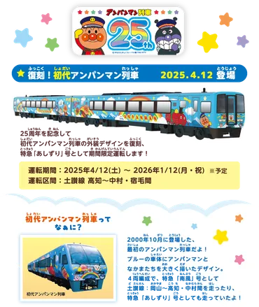 アンパンマン列車に乗って四国を冒険！運行情報から予約、楽しみ方まで徹底解説！?四国を走る！ アンパンマン列車の魅力と旅のヒント