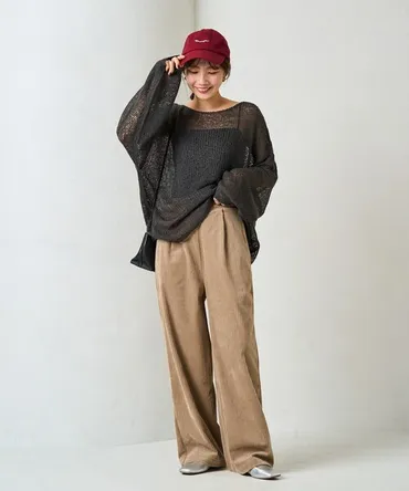 FREAK゛S STORE パンツ 限定展開 カット コーデュロイ ワイド ストレート レディース : ZOZOTOWN Yahoo!店