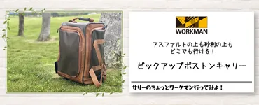 ワークマンオンラインストアブログ アスファルトの上も砂利の上もどこでも行ける!ピックアップボストンキャリー