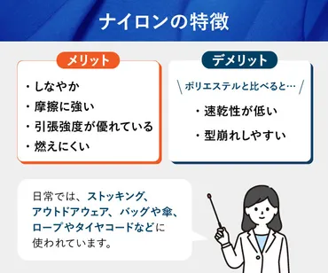ナイロンとポリエステルの違いを徹底解説!特徴や用途を比較して自分に合う素材を見つけよう
