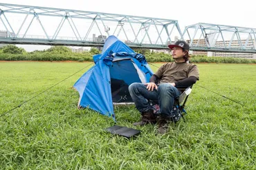 ワークマンのバイク用テント「ミシックツーリングテントAG」設営してみた