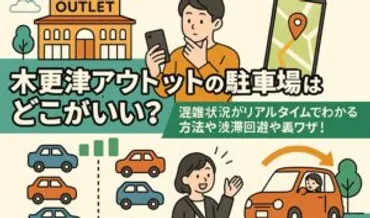 木更津アウトレットの駐車場はどこがいい?混雑状況がリアルタイムでわかる方法や渋滞回避や裏ワザ!