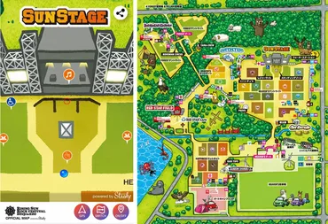 フェス会場で常にどこにいるか確認できるGPS機能付き地図が公開