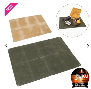 ワークマン「パラフィン帆布フィールドシート」の魅力とは？ 撥水性と耐久性に優れたアウトドアギアの秘密を探る！ワークマンのパラフィン帆布フィールドシート、多用途で活躍！