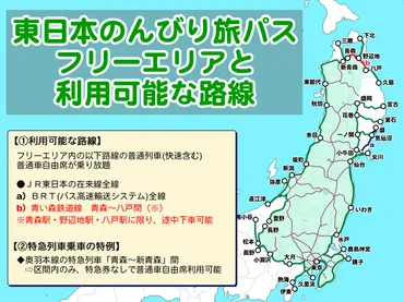JR東日本エリアが3日間乗り放題『東日本のんびり旅パス』