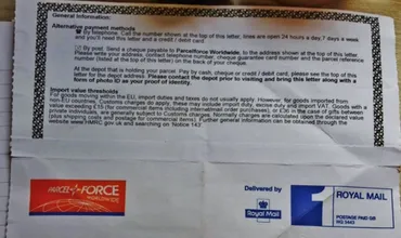 063 日本から英国への荷物に関税!しかし返金に成功☆