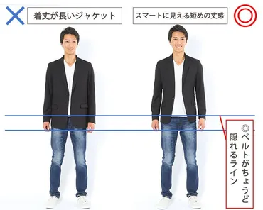 メンズファッション】格好良く見えるテーラードジャケットの正しいサイズ感の選び方①