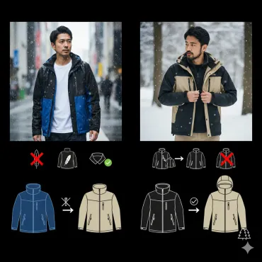 マウンテンレインテックスジャケットのサイズ感を完全解説