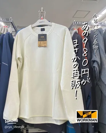 ワークマン】980円の春物ワッフル再販！注目アイテムとその魅力