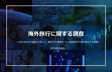 海外旅行に関する調査を実施 