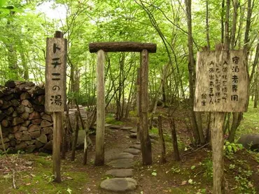 温泉旅館・銀婚湯で庭園散策と隠し湯めぐり☆トチニの湯は虻に ...
