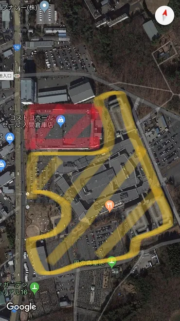 コストコ入間倉庫店 〜駐車場への道順〜 