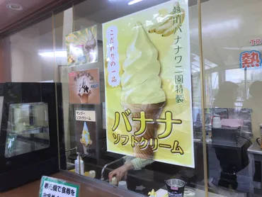 バナナソフトクリーム 熱川バナナワニ園 熱川 伊豆 静岡 ...