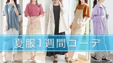 夏服1週間コーデ】着回し力、体型カバー力、サイズ展開が3拍子 ...