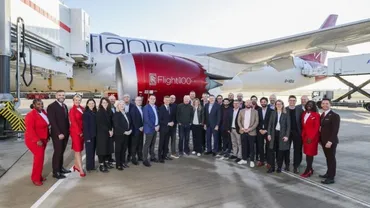 英ヴァージンが世界初、持続可能な航空燃料SAF100％で大型機が大西洋横断に成功 │ LOGI