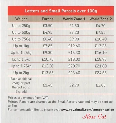 Royal Mail（ロイヤル・メール）料金一覧表＆サービスについて ...