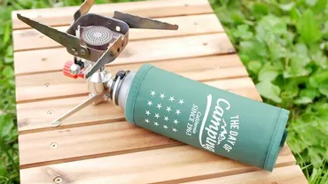 かっこ悪いCB缶をセリアのガス缶カバーでオシャレに