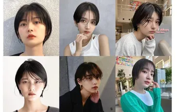 前髪あり×黒髪のショート・ショートボブの短めスタイル【20の実例】 