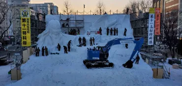大通会場4丁目】『転生したらスライムだった件』 大雪像制作の様子 