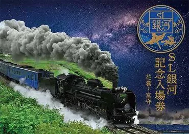 ありがとうSL銀河記念入場券」発売