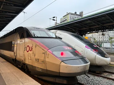 フランスの高速鉄道TGVでパリからコルマールへ移動 