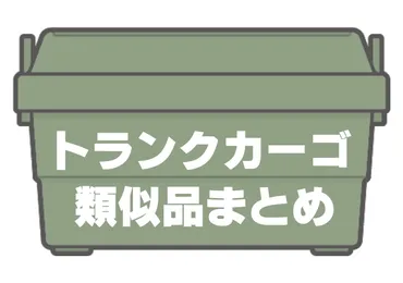無印PP頑丈収納ボックスだけじゃない！「トランクカーゴ」類似品まとめ 