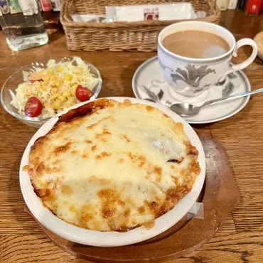 珈琲グルメ】福島市・栄町でテリヤキハンバーグドリア！ 