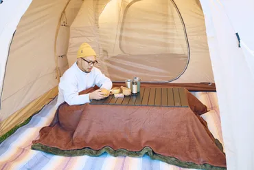 DOD「カマボコテント」と「ナニゲニーテーブル」でぬくぬく゛こたつキャンプ゛ 