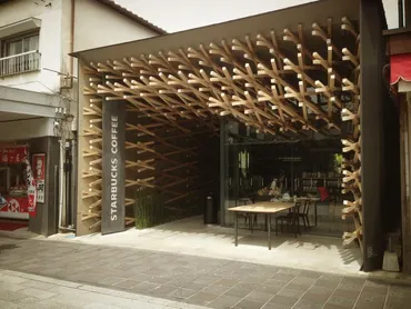 太宰府のスターバックスコーヒーは建築の芸術？隈研吾デザインの魅力に迫る！太宰府天満宮表参道に佇む、木組みが美しいスターバックス