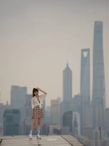 続・上海のビルの屋上で夕日→夜景撮影・ポートレート撮影方法 