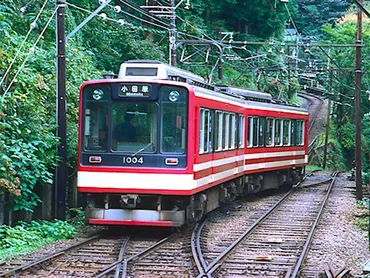 箱根登山鉄道・出山信号場のスイッチバック 