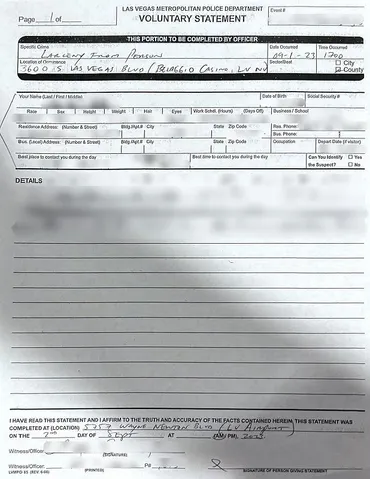 パスポート盗難 in ラスベガス④警察に行く：アメリカ旅41 