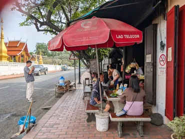 ルアンパバーン】Khao Soi Noodle Shopで地元メシ・カオソーイにチャレンジ♪